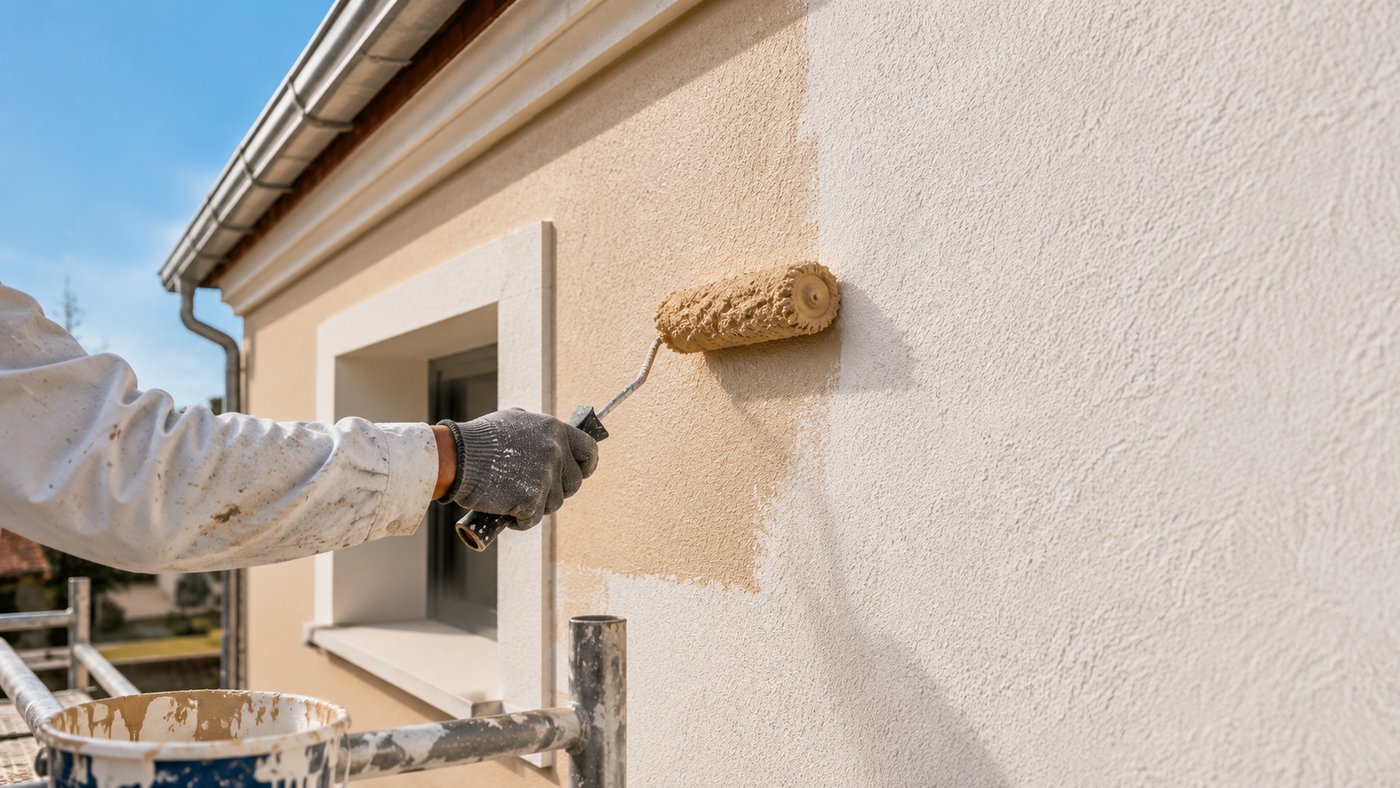 Peinture extérieure d'une façade